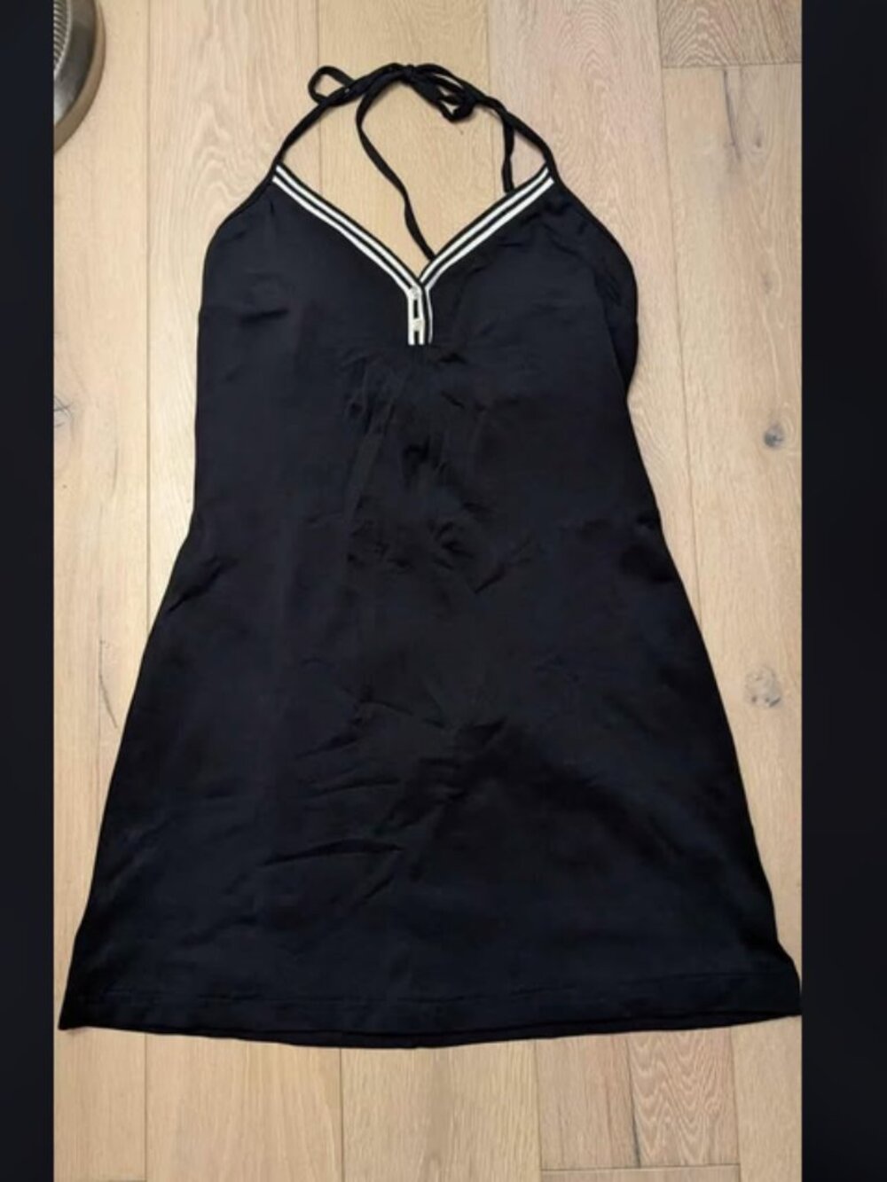 Retro Halter Black Dress